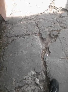 Background of a sidewalk with different elements Fotos Stock