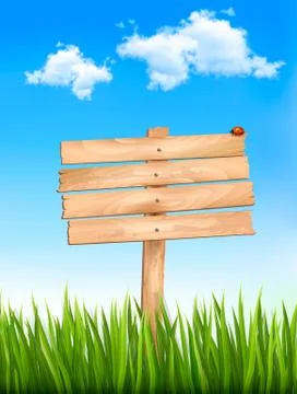 Background with a sign. vector. Stock Illustration