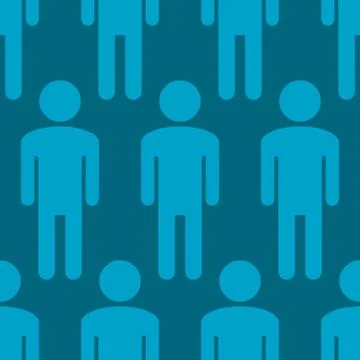 Background with silhouettes of men Stock Illustration