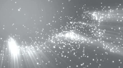 Background silver with rays in space. Video stock 64976010