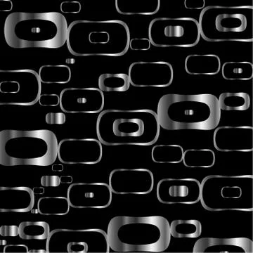 Background with silver rings Stock Illustration