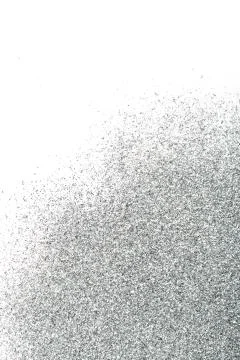 Background of the silver sparkles on white. Stock Photos
