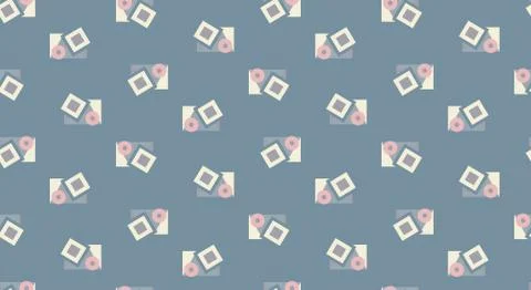 Background with simple geometric shapes Stock Illustration