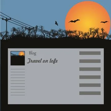 Background for a site, the blog Stock Illustration