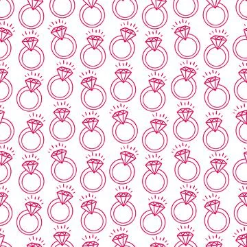 Background of sketch rings Stock Illustration