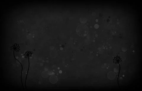 Background with sketchy flowers Illustrazione stock