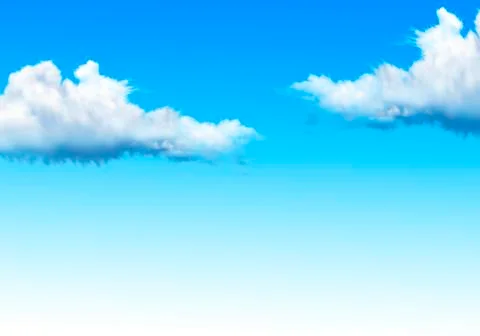 Background with sky and clouds Stock Illustration