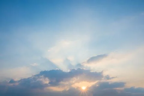Background of sky and clouds Stock Photos