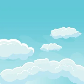 Background sky with clouds Stock Illustration