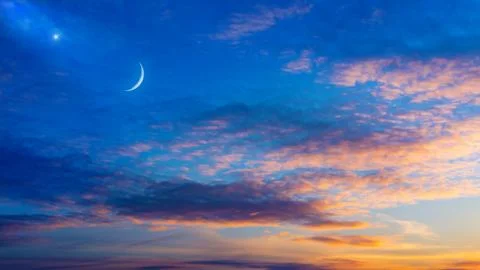 Background sky Ramadan Stock Photos
