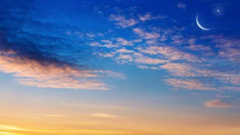 Background sky Ramadan Stock Photos