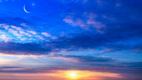 Background sky Ramadan Stock Photos