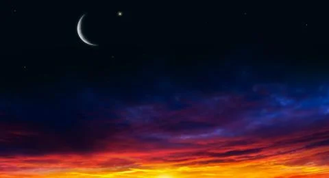 Background sky Ramadan Stock Photos