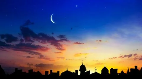 Background sky Ramadan Stock Photos