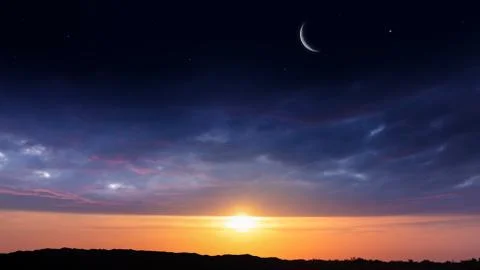 Background sky Ramadan Stock Photos