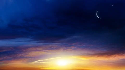 Background sky Ramadan Stock Photos