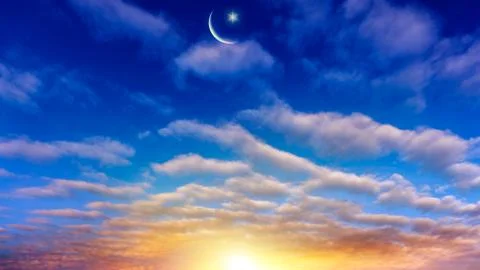 Background sky Ramadan Stock Photos