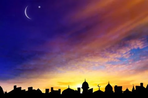 Background sky Ramadan Foto stock