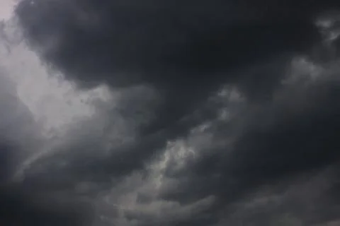 Background of sky with thunderclouds. Stock Photos