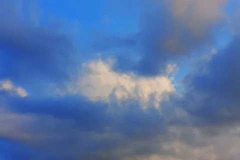 Background of sky with thunderclouds. Stock Photos