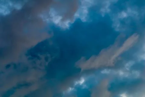 Background of sky with thunderclouds Stock Photos