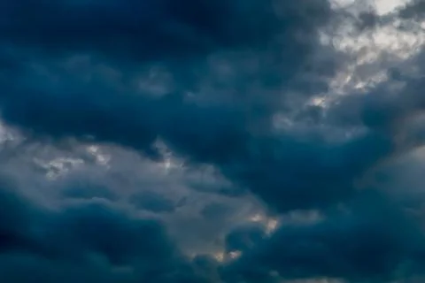 Background of sky with thunderclouds Stock Photos