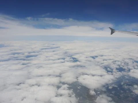 Background sky view from plane 写真素材