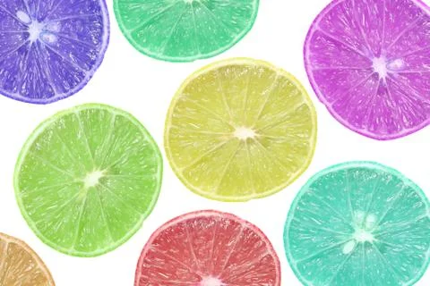 Background of slice colorful lime Фото