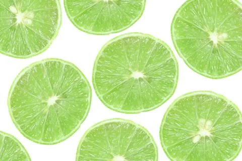 Background of slice green lime Фото