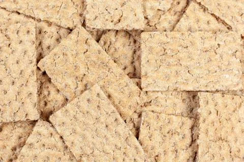 Background of slices of crisp bread Stock Photos
