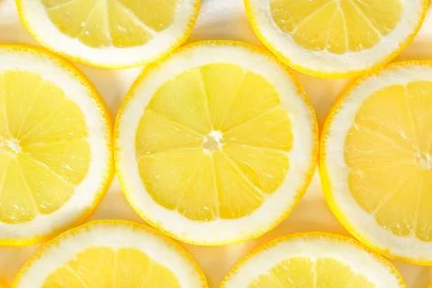 Background from slices of lemon Stock Photos