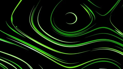 Background of slowly moving rounded colored lines. Seamless looping (loop) Video stock 111274845