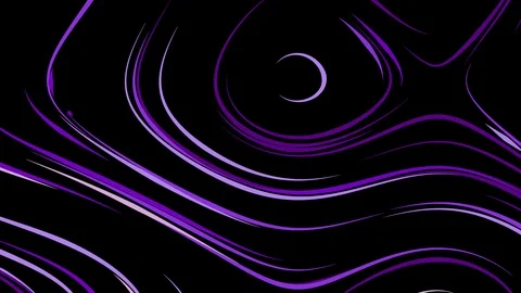 Background of slowly moving rounded colored lines. Seamless looping (loop) Video stock 111275245