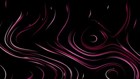 Background of slowly moving rounded colored lines. Seamless looping (loop) Video stock 111275876