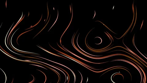 Background of slowly moving rounded colored lines. Seamless looping (loop) Video stock 111276855