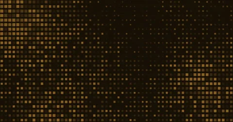 Background of small abstract squares seamless vintage, emitting gold light Stock Footage 270912412