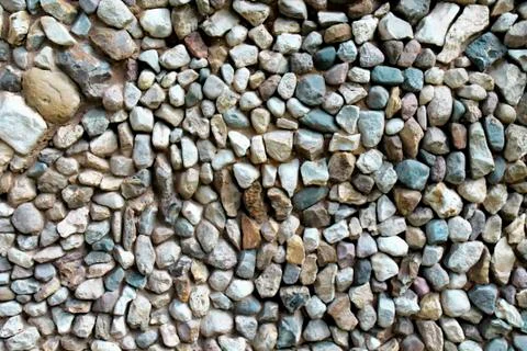 Background of small colored pebbles Foto stock