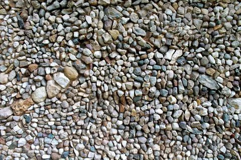 Background of small colored pebbles Stock Photos