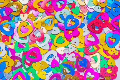 Background of small hearts Stock Photos