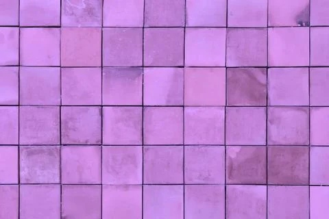 Background with small pastel violet rectangular tiles Stock Photos