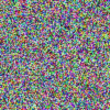 Background of small squares with random colors containing letters and numbe.. Stock Illustration