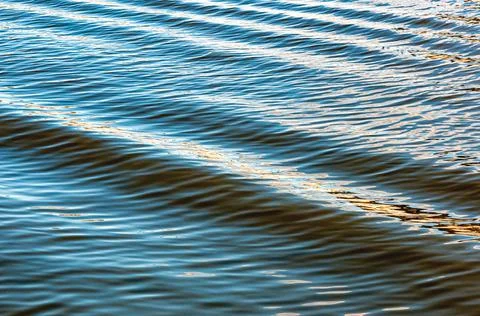 Background a small wave in the pond Stock Photos