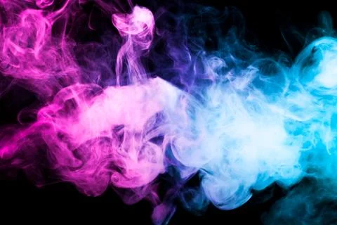 Background from the smoke of vape. Stock Photos
