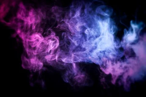 Background from the smoke of vape. Stock Photos