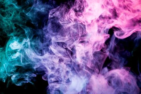Background from the smoke of vape. Stock Photos