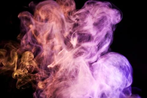 . Background from the smoke of vape Stock Photos