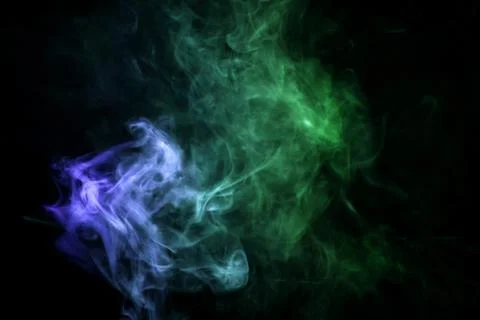 . Background from the smoke of vape Stock Photos