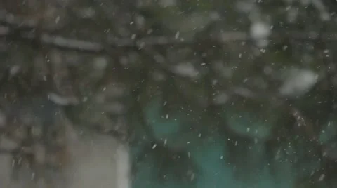 Background smoothly flying snowflakes Stock Footage 50372733