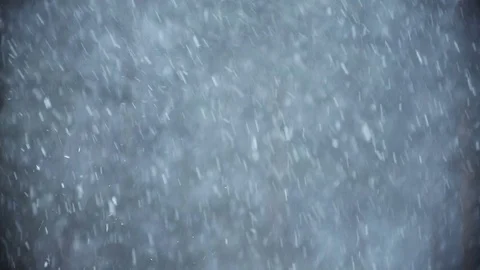 Background of snow fall blowing fast in winter blizzard Stock Footage 72197982
