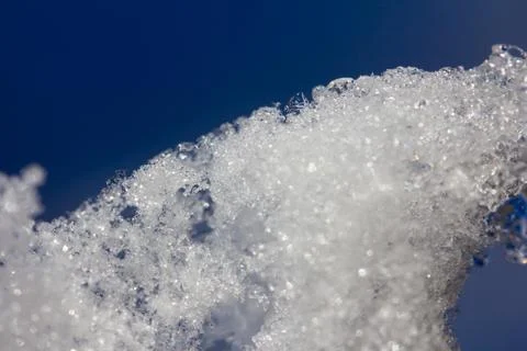 Background of the snow. macro Stock Photos